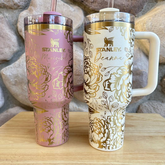 Peonies - Stanley 40oz Tumbler