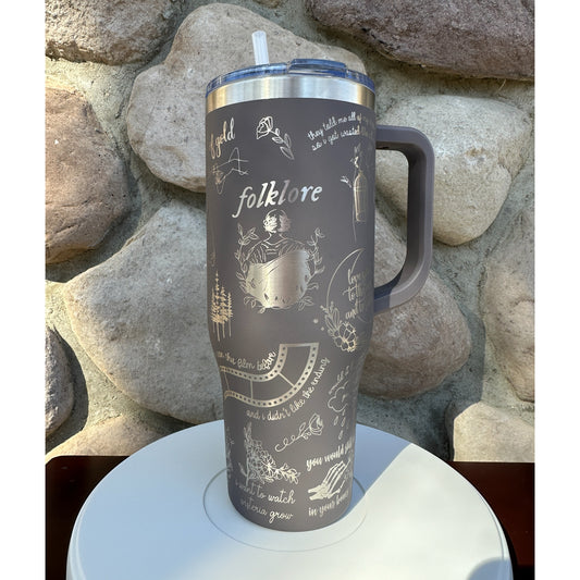 Taylor Swift Folklore - Non-Brand 40oz Tumbler