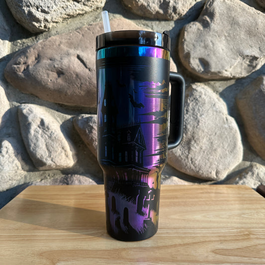 Haunted House - Rainbow Tumbler